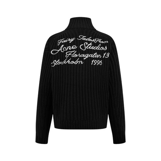 아크네 스튜디오 울 집 가디건 블랙