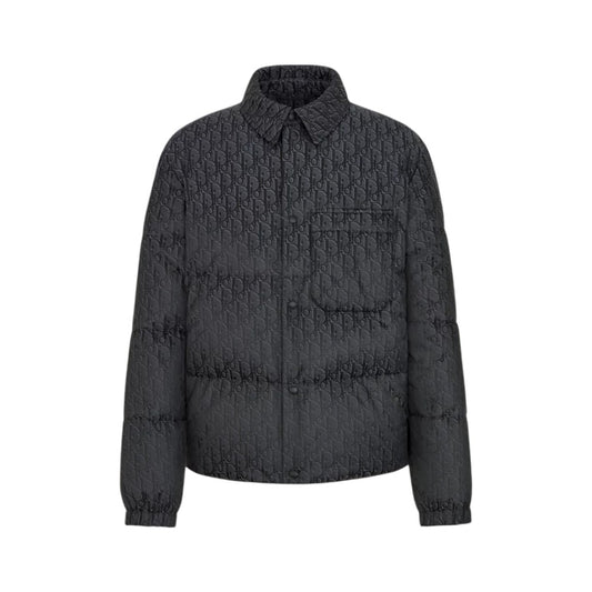 디올 오블리크 다운 오버 셔츠 블랙