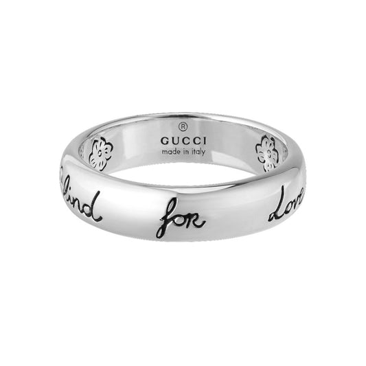 구찌 블라인드 포 러브 링 실버 3/5/9mm