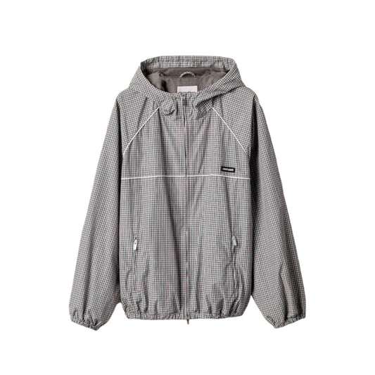 미우미우 체크 테크니컬 패브릭 봄버 자켓 보틀 그린 화이트 ⚡국내배송📦