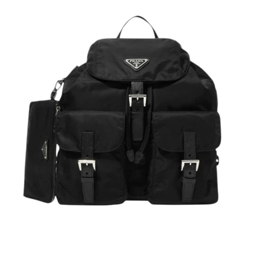 프라다 리나일론 미디움 백팩 블랙