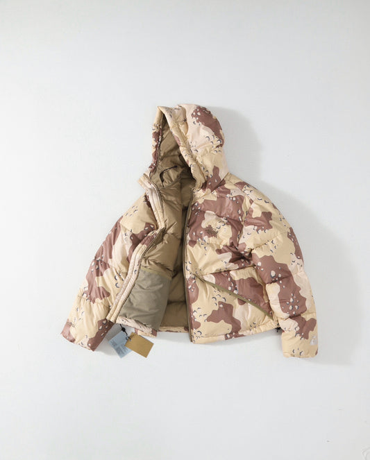 스투시 카모 립스탑 다운 파카 카키