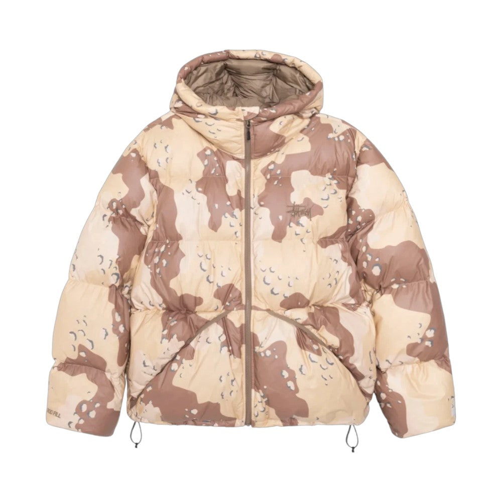 스투시 카모 립스탑 다운 파카 카키