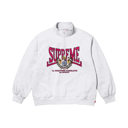 슈프림 크레스트 아플리케 하프 집 풀오버