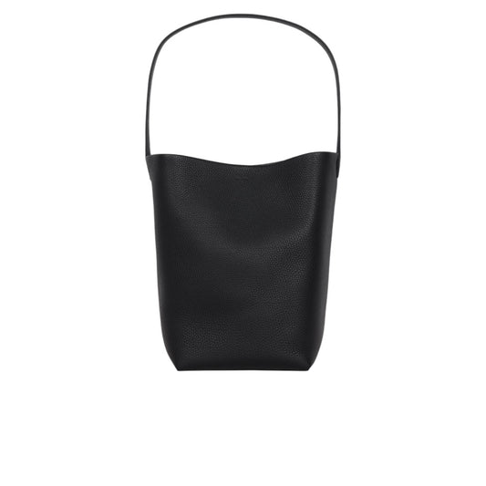 더 로우 미디움 N/S 파크 토트백 레더 블랙