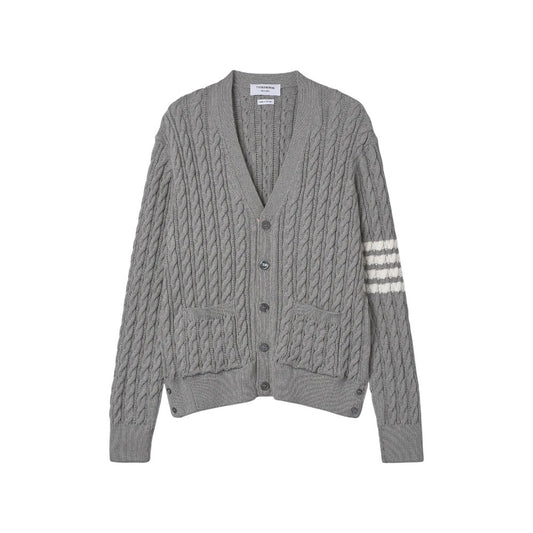 톰브라운 4바 케이블 니트 브이넥 가디건(2color) ⚡국내배송📦